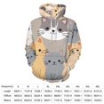 thumbnail image 2 of Cute Cartoon Cats Men's Women New Sweatshirt Hoodie Men's Plus Size Sweatshirt Hooded Sweatshirt 3d Printed Street Men's Cloth, 2 of 6