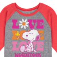 thumbnail image 3 of Peanuts - Love Woodstock - Toddler & Youth Raglan Graphic T-Shirt, 3 of 7