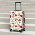 thumbnail image 3 of Wukai Tulips Flowers Elastic Luggage Cover: Personalized Protection for Your Suitcase - Fits 19~29-inch, Washable & Durable Travel Companion-Small, 3 of 8