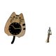 thumbnail image 5 of Reloj de pared,Reloj de pared decorativo con forma de gato para sala de estar silenciosa,Reloj de pared de madera,decoración moderna,Figura de mujer africana,Estatua artesanal de una dama, 5 of 8