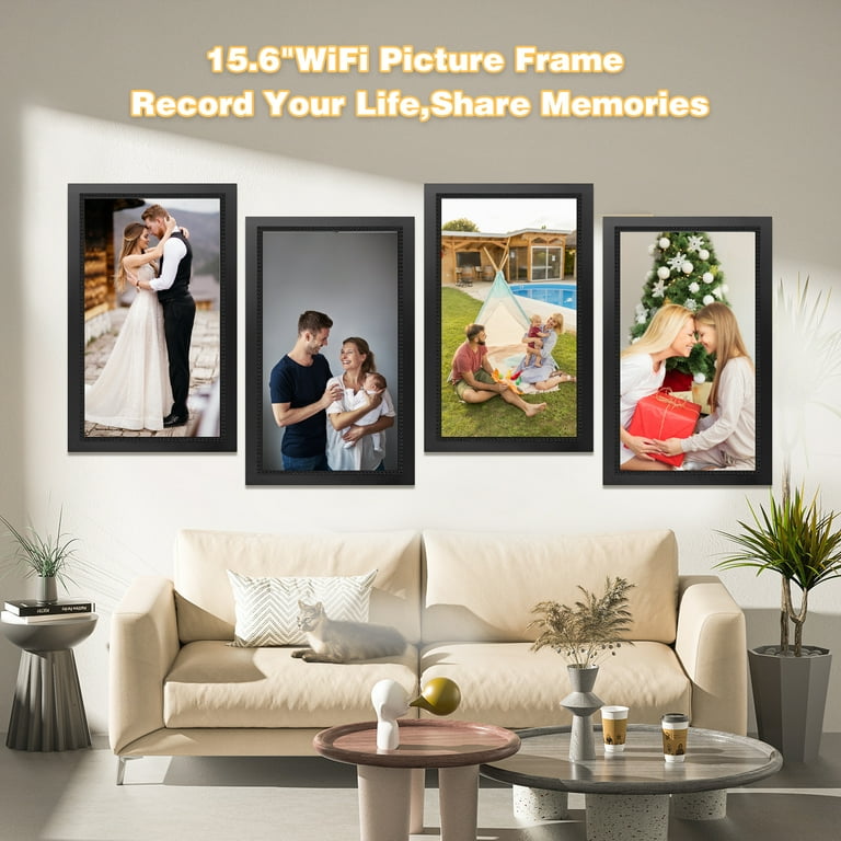 GCZ 15.6 inch Large WIFI Digital Photo Frame with 1080P IPS Full