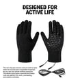 thumbnail image 2 of Gants Chauffants pour Hommes Femmes Rechargeables par USB Réglages de Chaleur Chauffe-Mains pour Moto Ski Golf Randonnée, 2 of 5