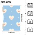 thumbnail image 3 of Haosy Blue Lace Cherry Heart Notebooks 2 Pcs 1-subject Journal 60 Sheets A5 College Ruled Paper Detachable Ring 8.3"x5.7", 3 of 8