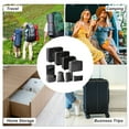 thumbnail image 4 of Unique Bargains 8 Pcs Portable Packing Cube Set for Luggage Black, 4 of 6