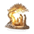 thumbnail image 4 of Figura de nacimiento de Jesús BLESIY escultura acrílica decoración de mesa 18,2 cm x 20 cm, 4 of 8