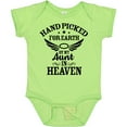 thumbnail image 3 of Inktastic Handpicked for Earth by My Aunt in Heaven with Angel Wings Boys or Girls Baby Bodysuit, 3 of 5