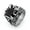 Black, variant on Mens Stainless Steel Biker Manmade Onyx Dragon Claw Ring for Men Size 7-13-10-Red