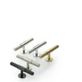 thumbnail image 2 of Ashley Norton MT4463-000-BLK Basel 3-9/16" Long Luxury Solid Brass T Bar Diamond Knurled, 2 of 2