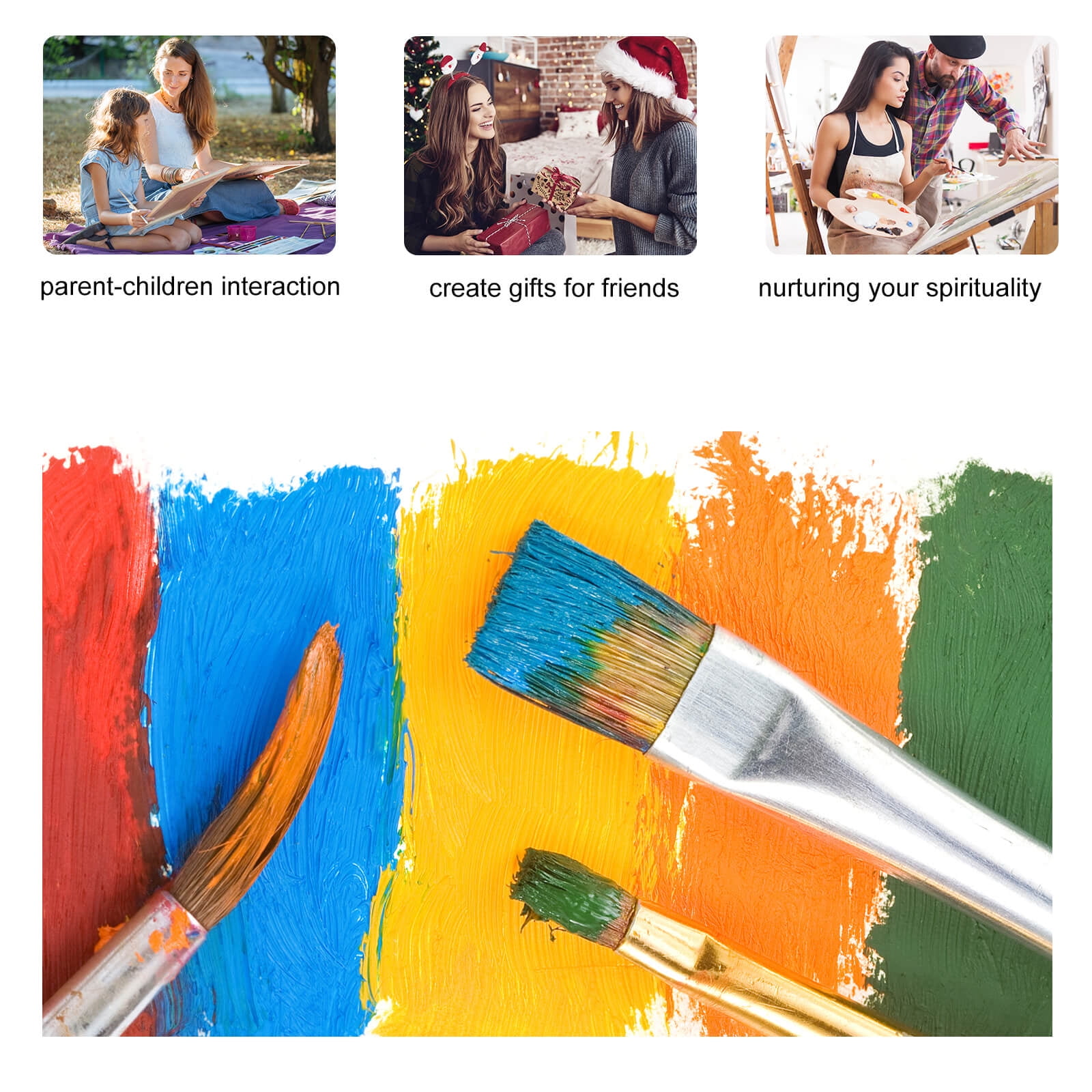 Paint by Numbers Kit for Adults, Snowy Forest Majestic Deer Paint by Numbers, Easy Paint by Numbers Kit for Adults Beginner, DIY Adult Paint by Number Kits on Canvas, Home Decor