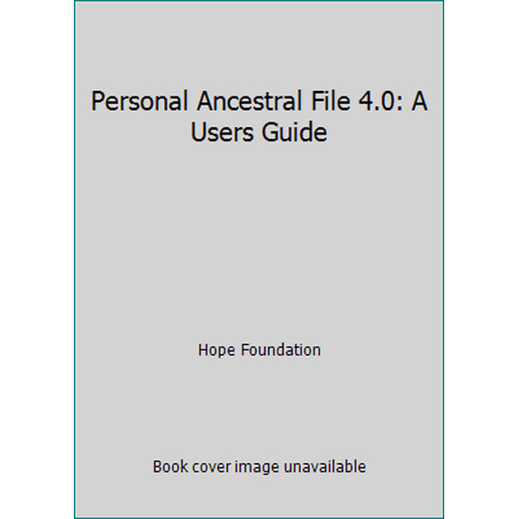 Pre-Owned Personal Ancestral File 4.0: A Users Guide (Paperback) 0916489930 9780916489939