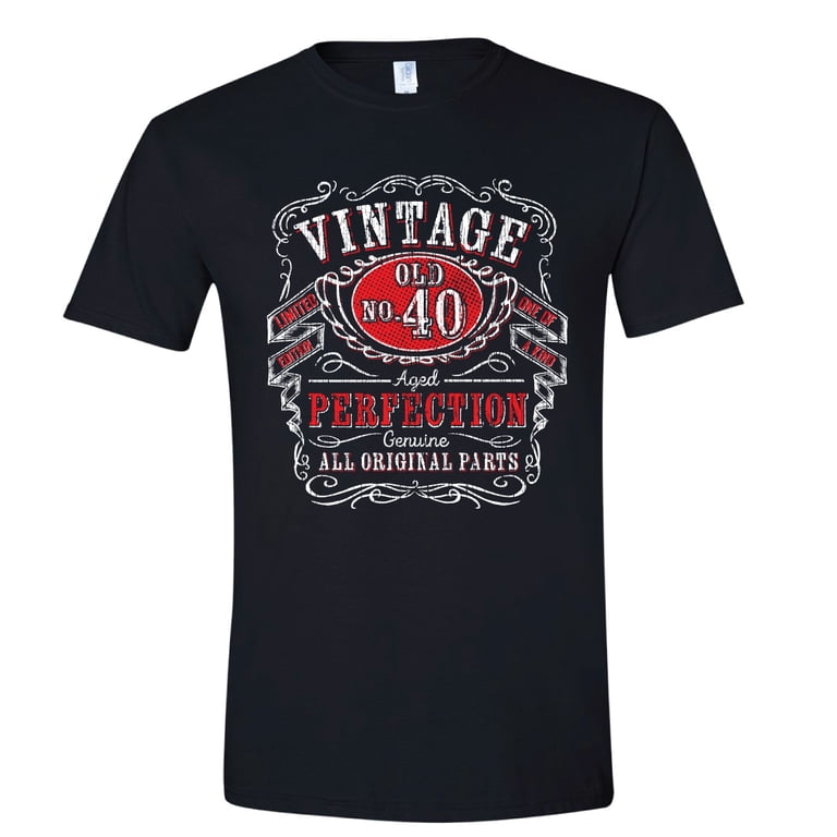 Texas Tees Mens T-Shirt: 40Th Birthday Novelty, 40Th Birthday Shirts For Him,  Fortieth Birthday Gifts, Black, 2Xl - Walmart.Com