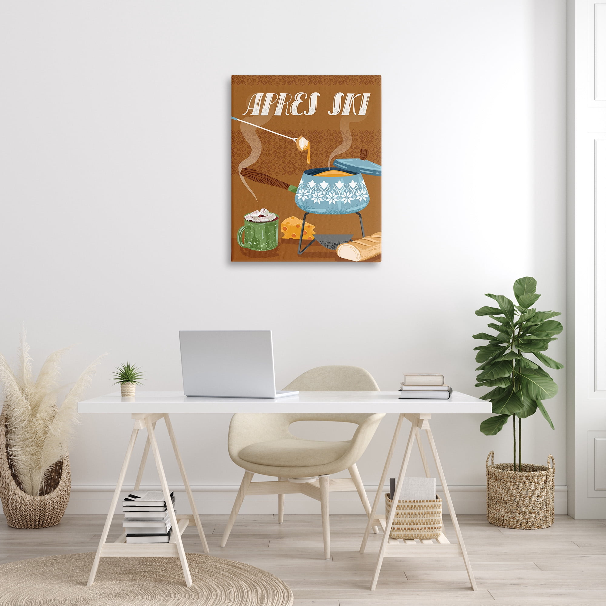 Stupell Industries Après Ski Warm Meal Food & Beverage Painting Gallery Wrapped Canvas Art Print Wall Art, 30 x 40