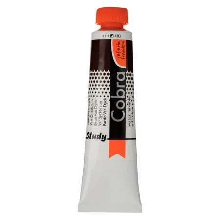 UPC: 8712079339975 | Rembrandt/Talens Cobra Study Water Mixable Oil Colour 40ml Van Dyke Brown