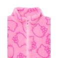 thumbnail image 2 of Hello Kitty Girls Plush Fleece Zip-up Jacket, Sizes 4-18, 2 of 3