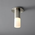 thumbnail image 5 of 3-308-124-Oxygen Lighting-Pilar - 9 Inch 120V 5.1W 1 LED Small Glass Flush Mount-Satin Nickel Finish, 5 of 7
