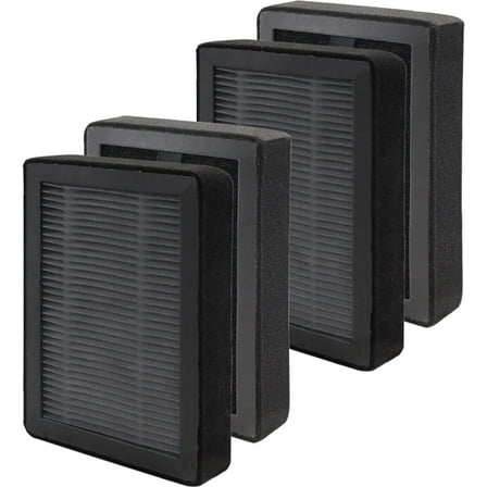 MTP 4X LV-H128 Replacement Filter Levoit Air Purifier Hepa Active Carbon, 6.75" x 4.75" x 1.25 in