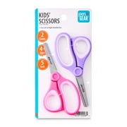 Pen+Gear Kids Scissors, 5 in, Blunt Tip, Ages 4-7, 2-Pack, Purple and Pink