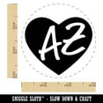 thumbnail image 2 of AZ Arizona State in Heart Self-Inking Rubber Stamp Ink Stamper - Lime Green Ink - Small 3/4 Inch, 2 of 7