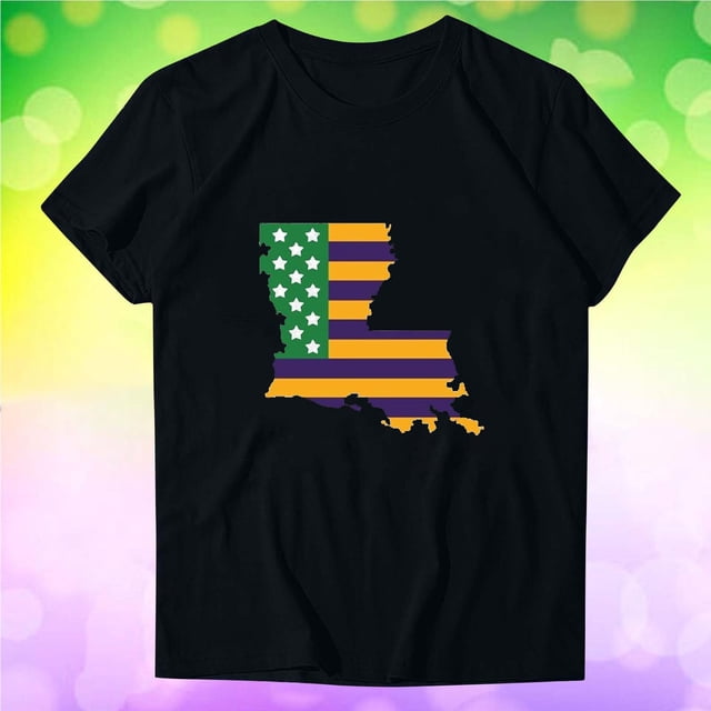 TIMIFIS T-Shirts pour Femmes Été Décontracté Coupe Classique Manches Courtes Col Rond T-Shirt Ample Carnavals Imprimé Graphique Tee