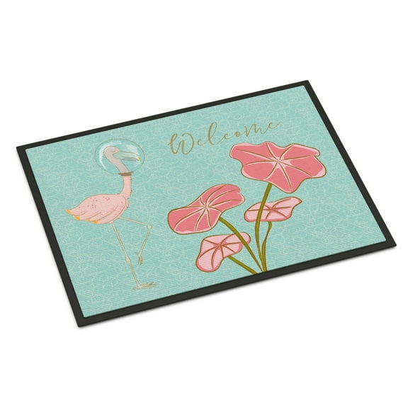 Flamingo Welcome Doormat 18x27