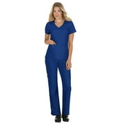 Koi Becca V Neck Scrub Top, Galaxy, L