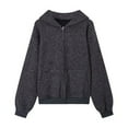 thumbnail image 3 of MHFRRA Sudadera con Capucha de Manga Larga para Hombre, Estilo Informal, para Exteriores, Otoño E Invierno Negro, 3 of 5