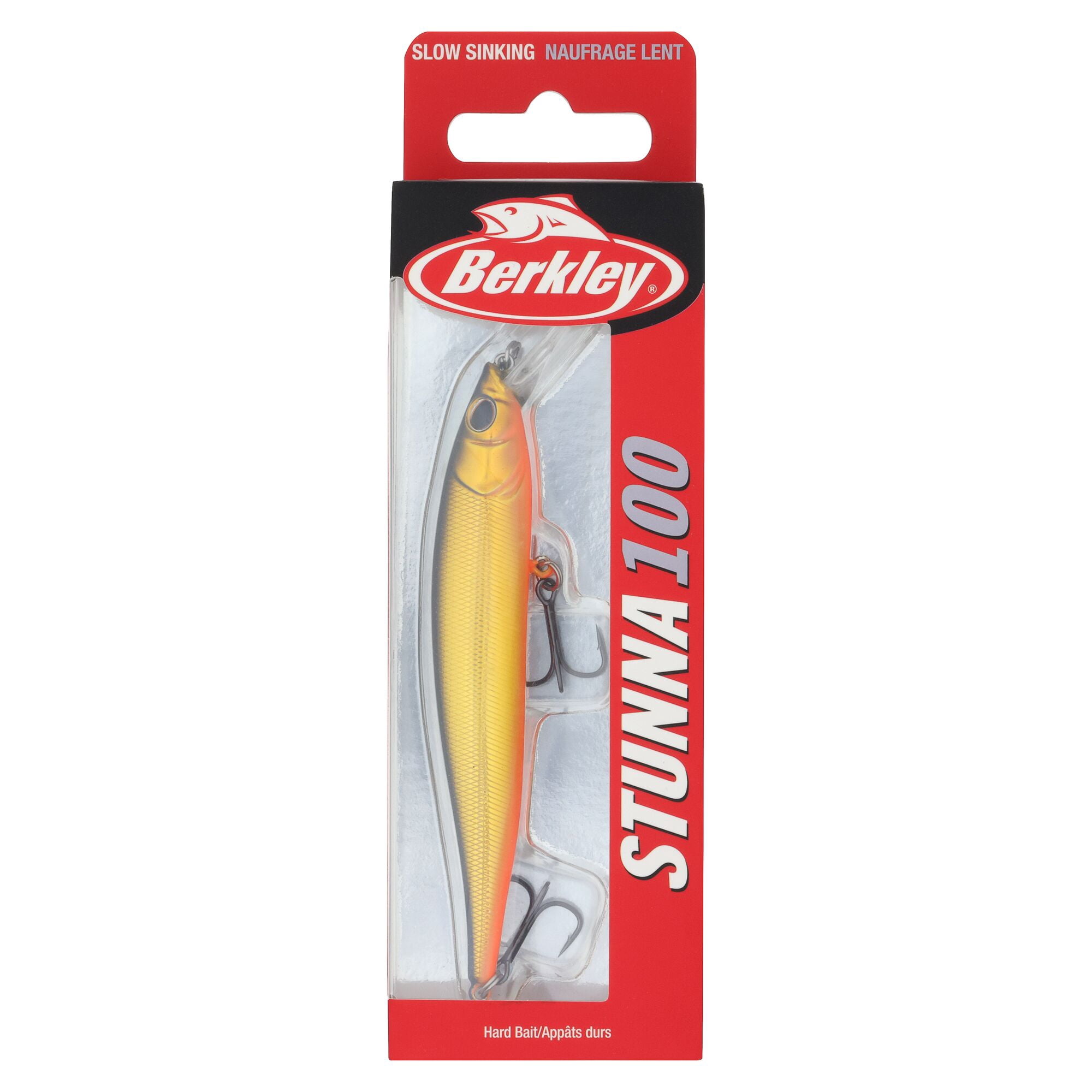 Berkley Stunna, 3 in, Jerkbaits, Black Gold (1 Count)