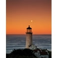 thumbnail image 2 of Leahy, Ike 26x32 Black Ornate Wood Framed with Double Matting Museum Art Print Titled - North Head Lighthouse, 2 of 4