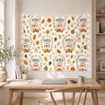 thumbnail image 5 of Picked With Love Among Pumpkins, Acorns and Hearts, Cozy Illustration for Fall Lovers, Harvest Wall Art, Thanksgiving Hostess Gift, Tapestry Wall Hanging for Bedroom and Dorm, 5 of 7