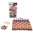 thumbnail image 1 of Rustik Foldable Magnetic Peachwood Chess/Checkers, 1 of 4