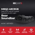 thumbnail image 2 of MB Quart Rear Soundbar, 8" Speakers, Jeep Wrangler JL 18-23/Gladiator JT 20-23, 2 of 12