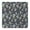 Navy Floral Skull, variant on Colorful Skull Pattern Square Fitted Tablecloth with Elastic Edge,Square Table Cover,Washable Elastic Table Cover for Home Kitchen Party Decor 36"x36"