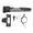 Gray, variant on YAHHU Portable Compact Mini Bicycle Air Pump for Mountain and Road Bikes, Lightweight Hand Air Pump with Frame Mounting Kit, Ball Needle, and Valve Adapters, 7.7 inches / 19.5 cm, Gray