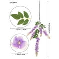 thumbnail image 4 of Small Artificial Flowers Centerpieces Table Decor, Flower Arrangements for Home Decor Indoor Fake Flower Bouquet for Shelf Kitchen Dining Room Office Wedding E-1PC orange, 4 of 7