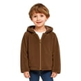thumbnail image 4 of Actgleam Baby Girls Fleece Jacket Zipper up Hooded Jacket Coat with Cute Ears Hat,Brown,12-18Months, 4 of 7