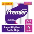 thumbnail image 1 of Papel higiénico Premier 9 rollos con 271 hojas dobles c/u, 1 of 4