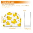 thumbnail image 4 of Yayeee Napkin Holder for Table Kitchen Paper Tissue Organization, Yellow Rubber Ducks, 4 of 8