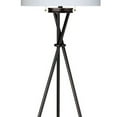 thumbnail image 3 of Benjara Floor Lamp with Tubular Metal Tripod Base, Black and White, 3 of 5