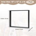 thumbnail image 3 of Marco de Flores Secas de Madera, Marco de Imagen Flotante de Acrílico Doble de 10 x 12 Pulgadas para Flores Secas/Mesa/DIY/Artesanías [Negro], 3 of 7