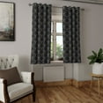 thumbnail image 2 of Ambesonne Grommet Curtain, , 50"x72", Charcoal Grey White, 2 of 5