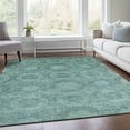 thumbnail image 5 of Dalyn Rugs Machine Washable Indoor/Outdoor Chantille Teal 5' x 7'6" Rug, 5 of 9