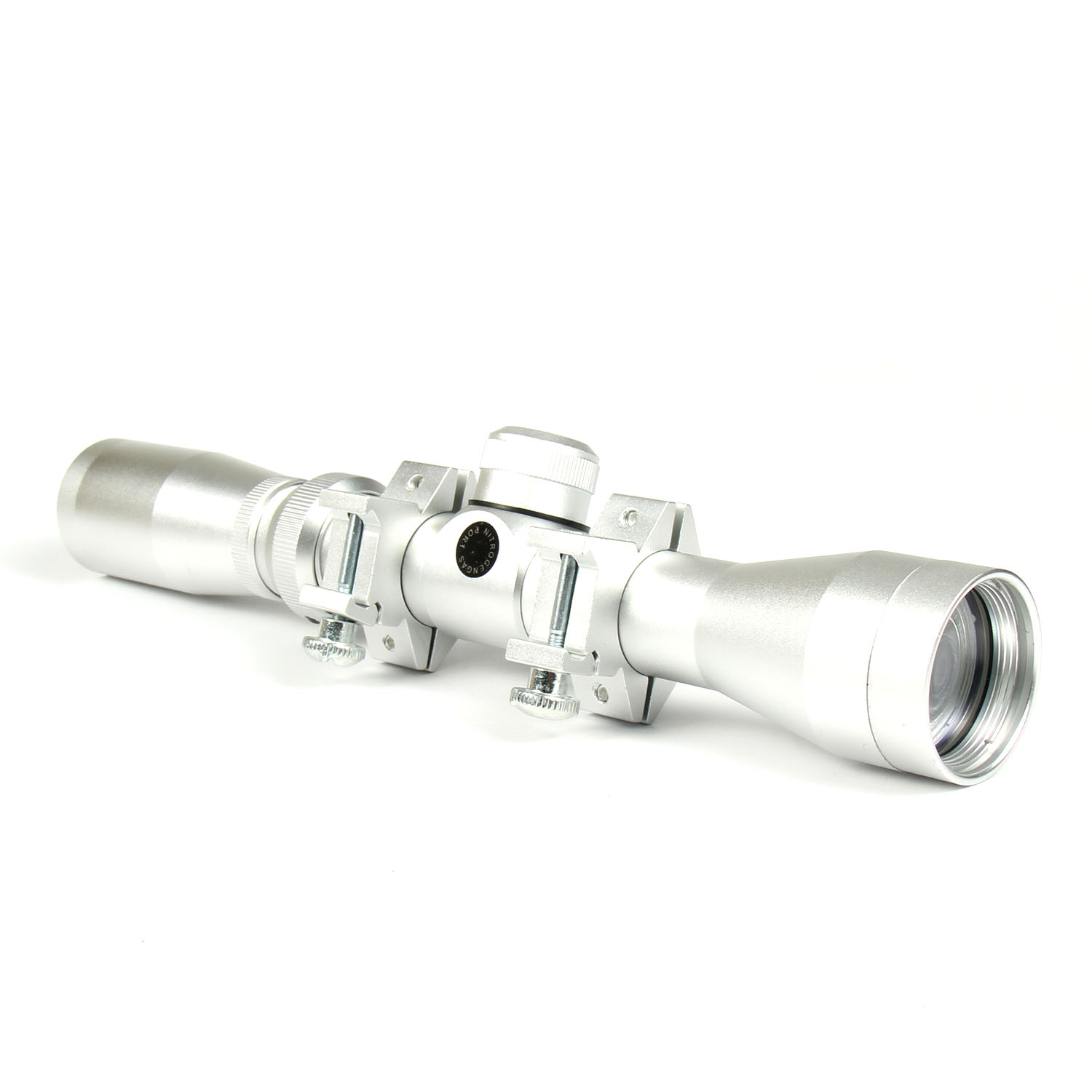 Silver Mosin Nagant 2-7x32 Long Eye Relief Scope Fits Mosin Nagant 1891/30 M39