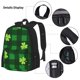 thumbnail image 3 of Easygdp Happy St. Patrick's Day5 Mochila para Niños y Niñas con Set de Caja de Almuerzo y Estuche para Lápices 3 en 1, Mochila Escolar Estampada para Adolescentes, 3 of 7