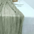 Efavormart 10FT Dusty Sage Cheesecloth Table Runner, Gauze Fabric Boho ...