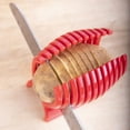 thumbnail image 4 of Soporte multiusos para rebanador de tomate, patatas, frutas redondas, herramientas para verduras, ayuda para cortar en la cocina, para obtener tomates y verduras perfectamente rebanados, 4 of 5