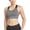 Black Heather, variant on Women's Medium Impact Seamless Racerback Sports Bra, 1 Pack, Sizes S - XXXL