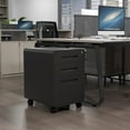 thumbnail image 2 of MIIIKO 3-Drawer Rolling File Cabinet, Metal Mobile File Cabinet with Lock, Filing Cabinet Under Desk fits Legal/Letter/A4 Size for Home/Office, 2 of 6