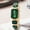 Gold Shell Green, variant on Fashion Square Women's Watch Gemstone Colorful Steel Band Square Hot-Selling Wristwatch