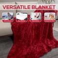 thumbnail image 4 of Cheer Collection Soft and Furry Long Shaggy Hair Throw Blanket, 4 of 5