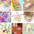 thumbnail image 4 of Kit para hacer pulseras QUEFE, 72 colores, 3000 unidades, cuentas de poni, 4 of 7